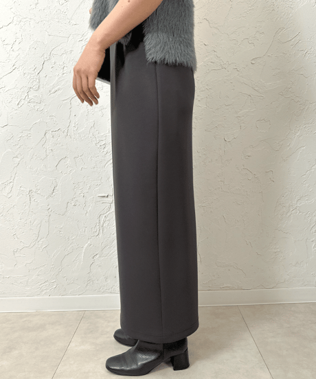 double knit long skirt