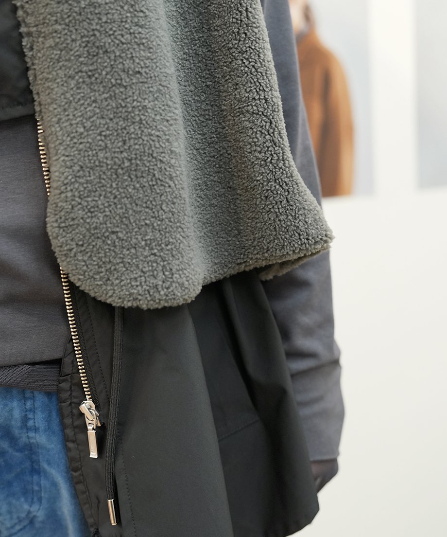 Dignite collier 】 ご予約 ボア切替ジレ | select shop Liren