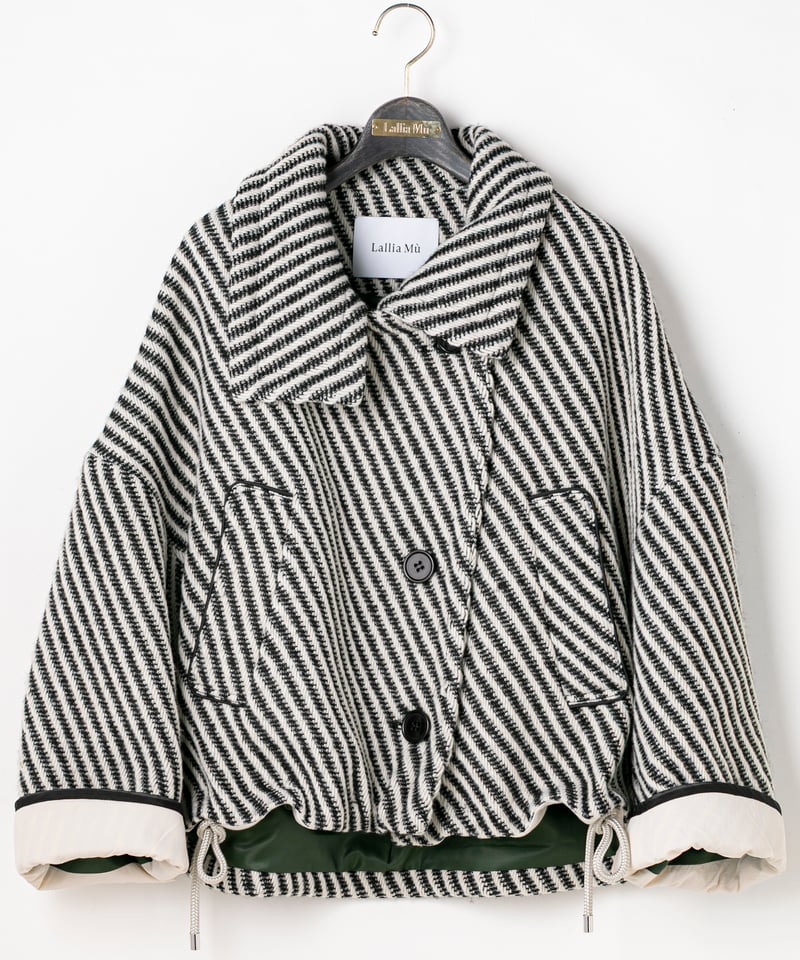Lallia Mu】 ご予約 ウールツイードショートコート | select shop L