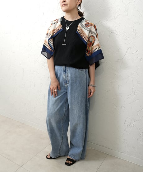 再販　Curve denim pants