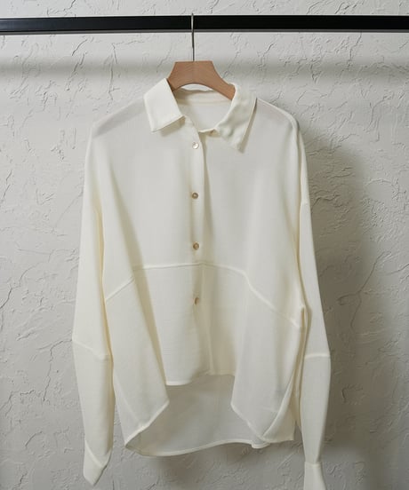 Mesh shirt【White,beigeラスト1点】