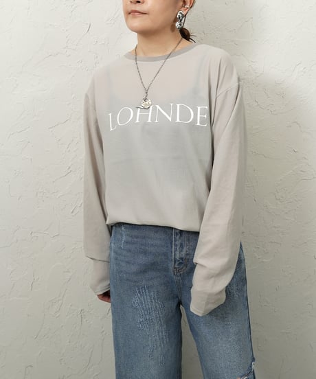 Georgette　logo pullover