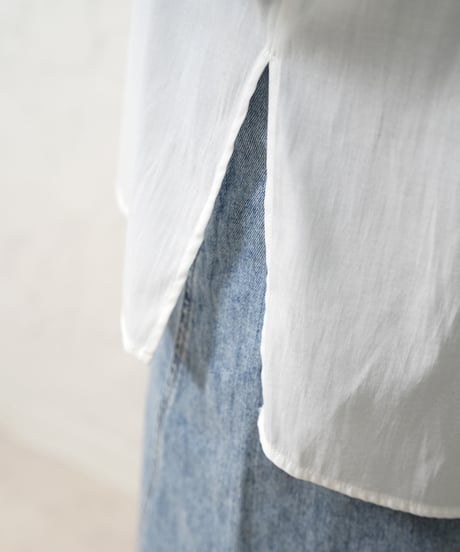 Knit vest×shirt