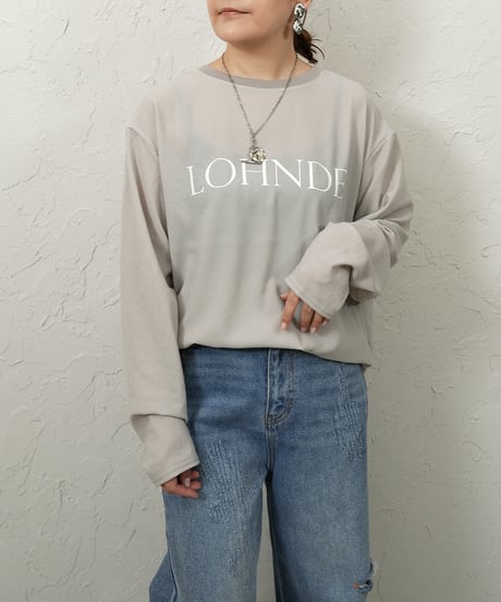 Georgette　logo pullover