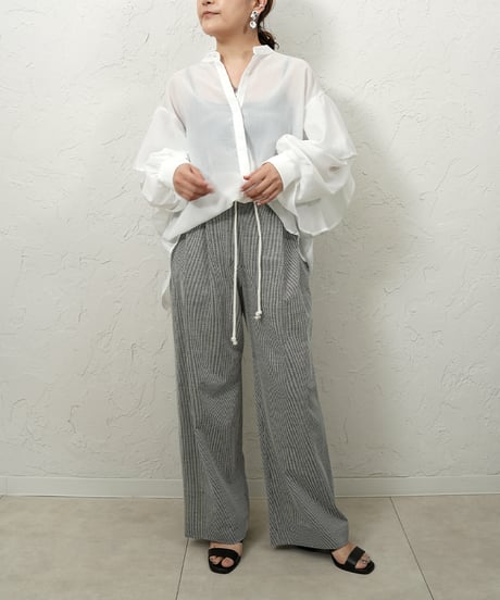 Sleeve frill  blouse【whiteラスト1点】