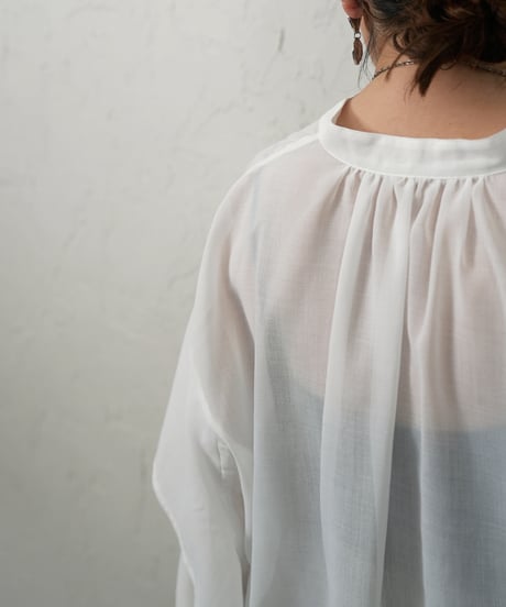 Sleeve frill  blouse【whiteラスト1点】