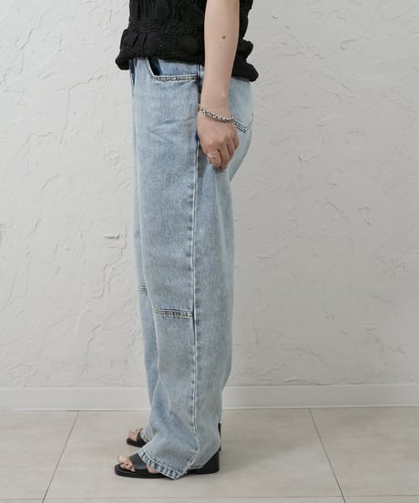 TUCK BELT DENIM PT【ラスト1点】