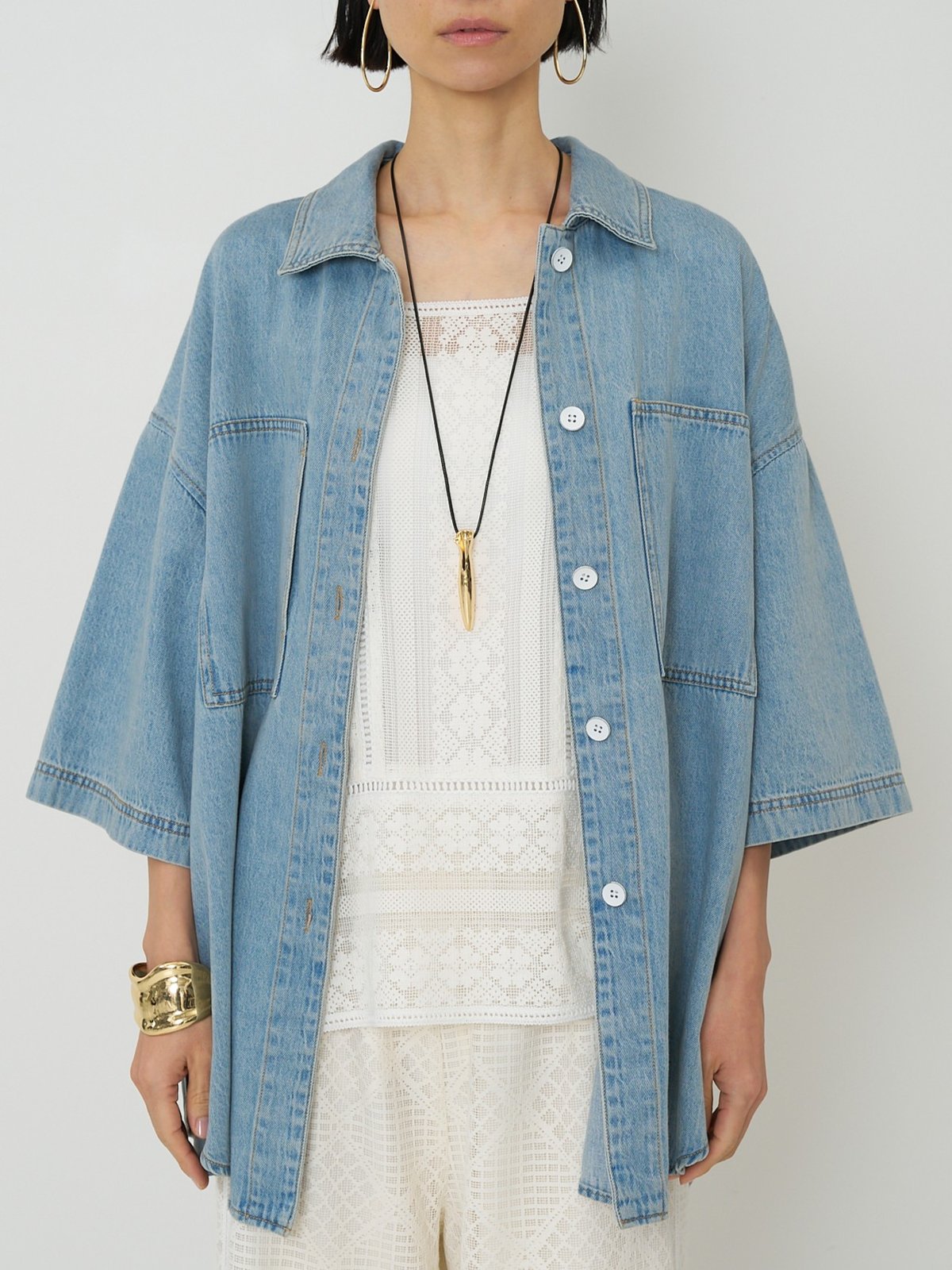 CHIGNON】 ご予約 ﾊｰﾌｽﾘｰﾌﾞﾃﾞﾆﾑJK | select shop Liren