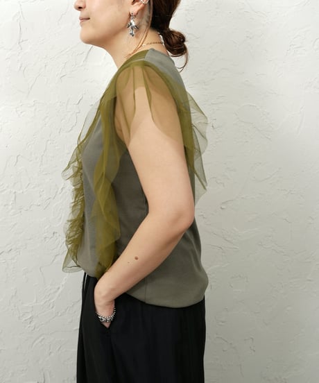【Liren限定追加】再販！Tull rib tops ラスト2点