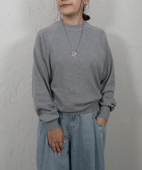 Cotton cashmere knit【brownラスト1点】