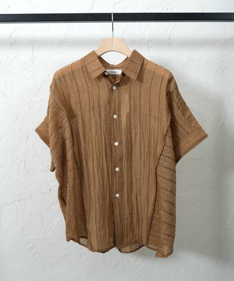 Tencel line rase stripe shirt【ラスト1点】