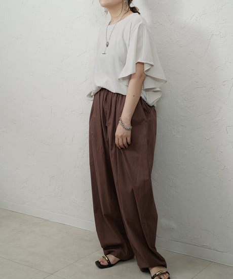 Georgette　frill blouse