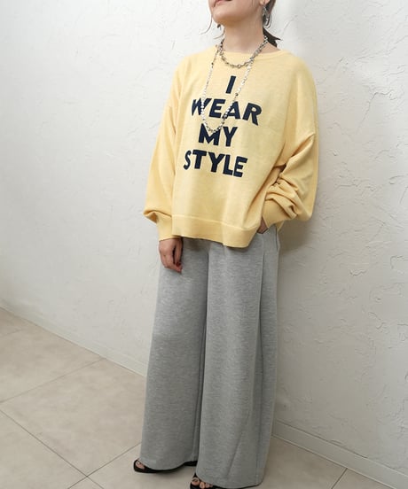 Cotton loose knit【mocaラスト1点】