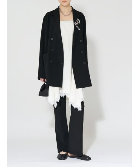 Soft rib long light Jacket