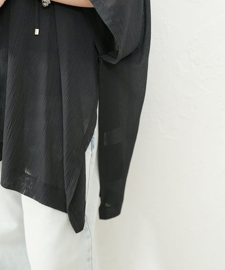 Sheer mesh poncho TOPS【ラスト1点】