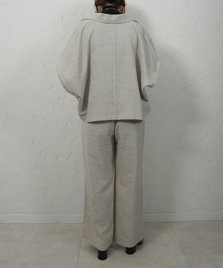 Tuck straight　wide Pants【charcoalラスト1.2点】