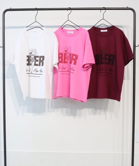 【LE MELANGE】　ご予約  JHANKSONコラボTee  BEER GIRL