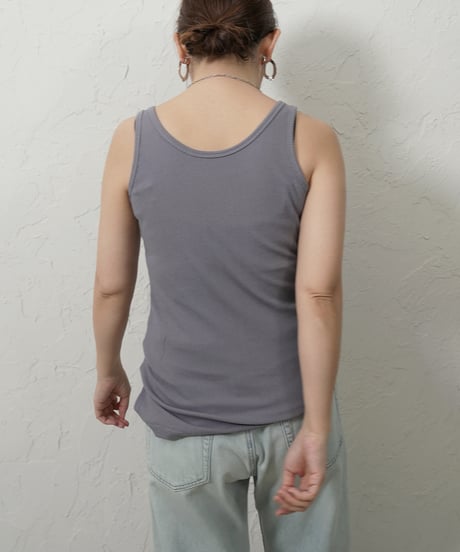 Stylish　rib tanktop【ラスト1点】