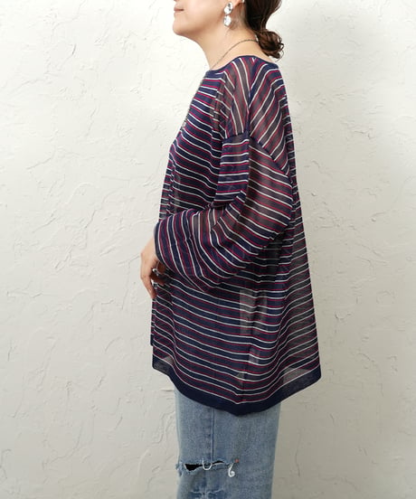 Sheer border knit【残り僅か！】