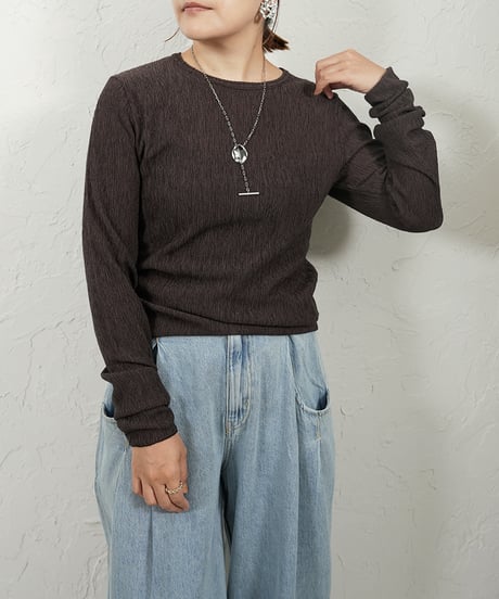 Karl Mayer　boat neck pullover【white,blackラスト2点】