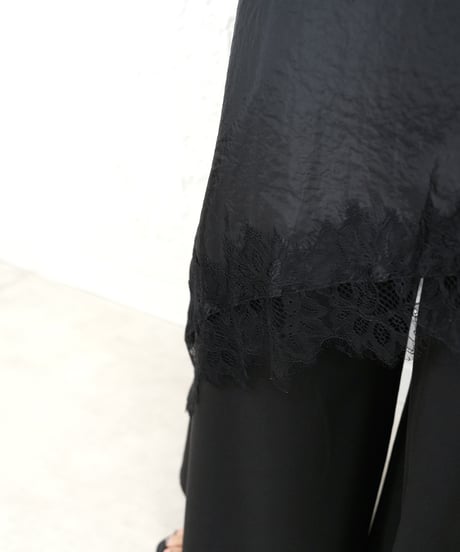 Race satin hem　asymmetry　cami 残り僅か！