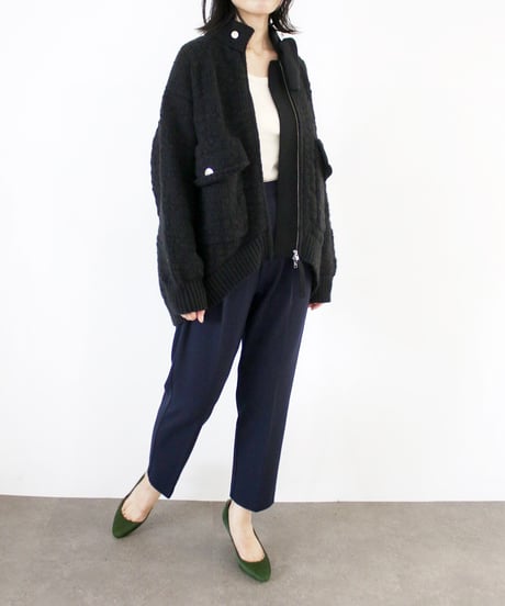 【TORRAZZO DONNA】ご予約　Big Pocket Knit Blouzon