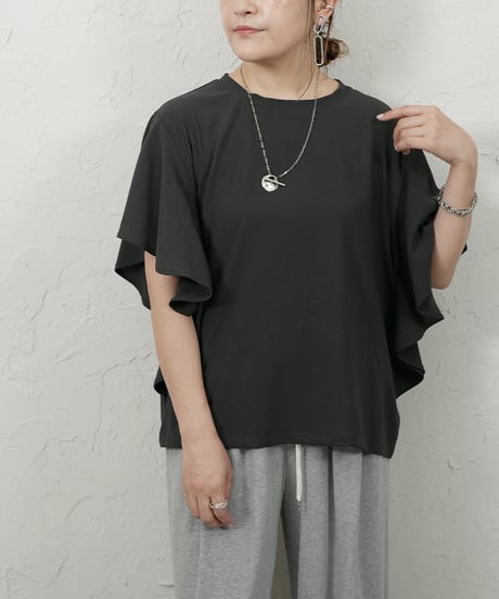 Georgette　frill blouse