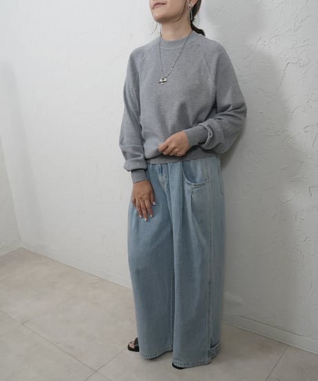 Cotton cashmere knit【brownラスト1点】