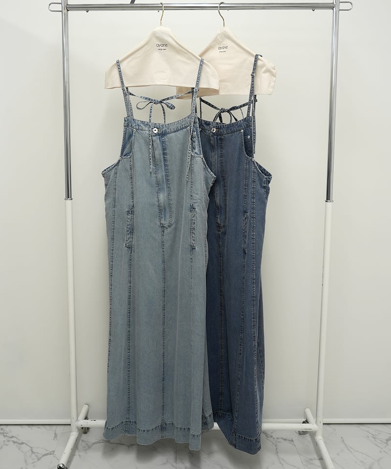 ayane】 ご予約 テンセルデニムジャンパースカート | select shop Liren