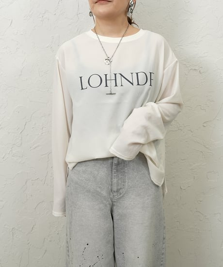 Georgette　logo pullover