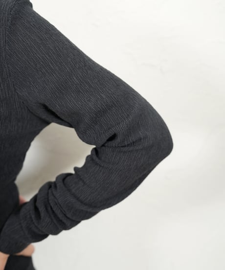 Karl Mayer　boat neck pullover【white,blackラスト2点】