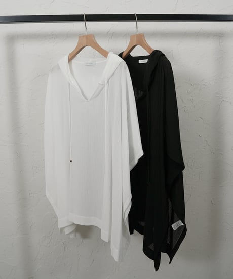 Sheer mesh poncho TOPS【ラスト1点】
