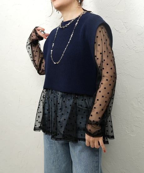 Dot tule tunic【ラスト1点】