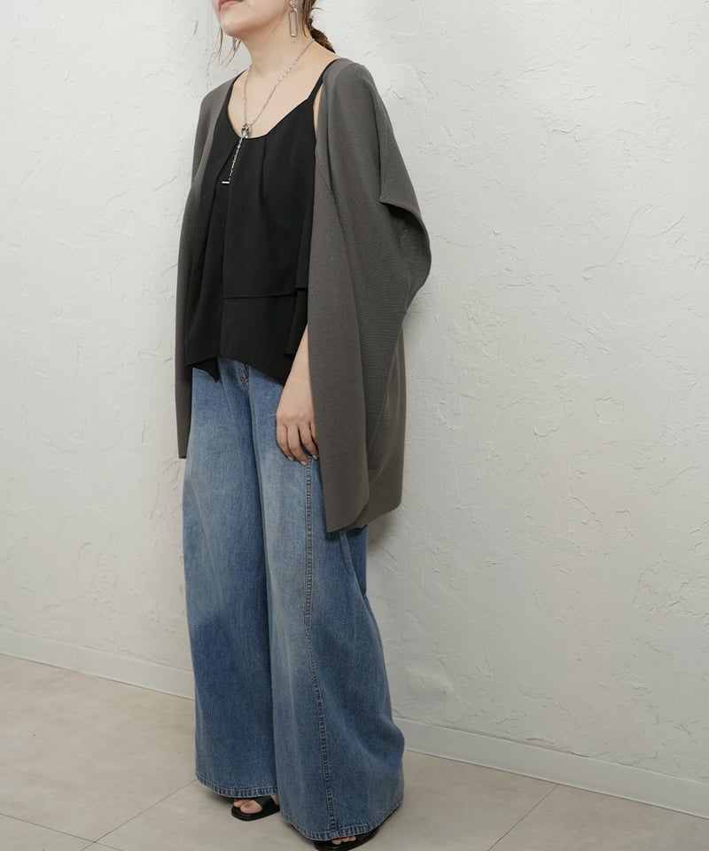 Side tuck linen denim pants【ラスト1点】 | select sho
