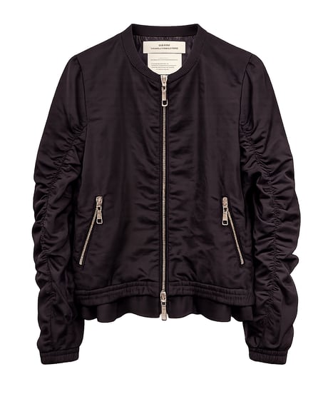 【MAISON MAVERICK】　ご予約  Gathered Sleeve Blouson with Back Ribbon