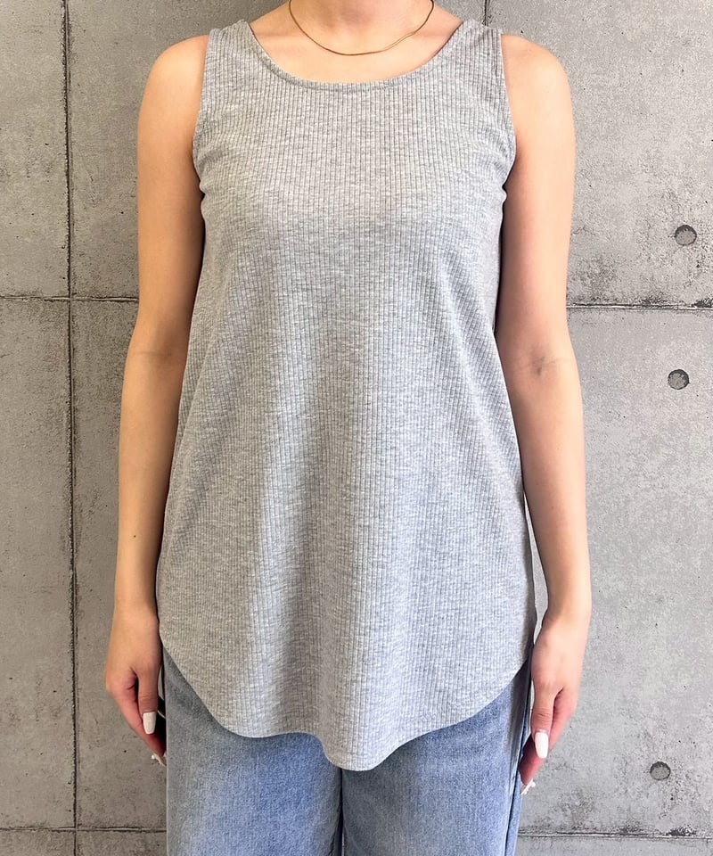 ROSIEE】 ご予約 2wayリブタンクトップ | select shop Liren