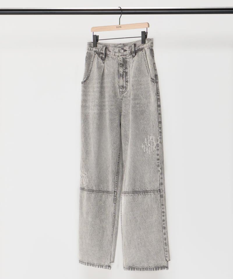 YENN】ご予約 HIGH RISE TUCK WIDE PT GRAY | select...
