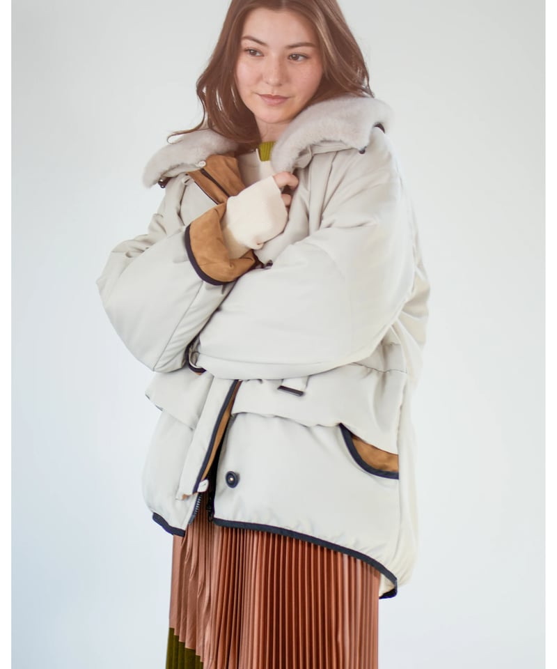 Lallia Mu】 ご予約 ミンクカラーダウンコート | select shop Liren
