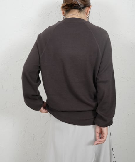 Cotton cashmere knit【brownラスト1点】