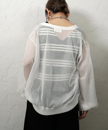 Conpact sheer cardigan【ラスト1点】