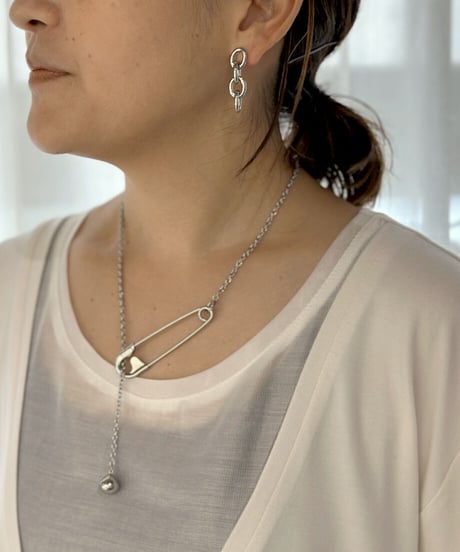 【Sea'ds mara】　 Oval chain earring