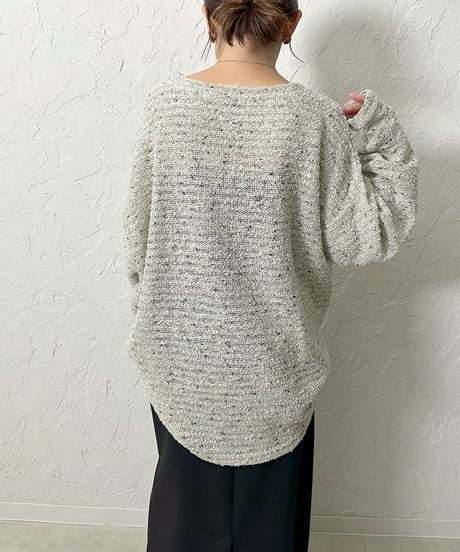 MIX nep yarn pullover
