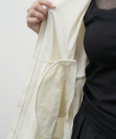 Stretch  nylon　ZIP vest　【ラスト2点】