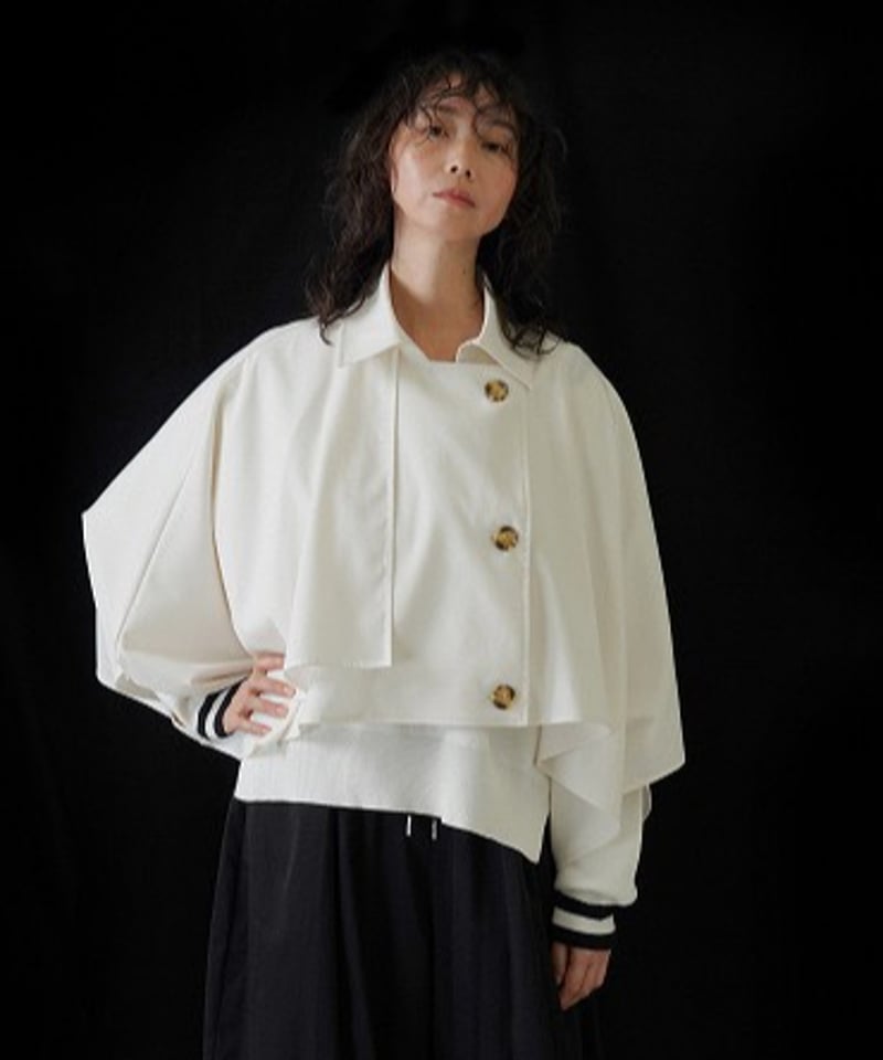 なほちょ CYAN tokyo】 ご予約 ショートトレンチポンチョ | select shop Liren