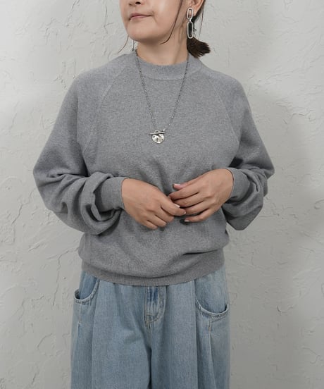 Cotton cashmere knit【brownラスト1点】