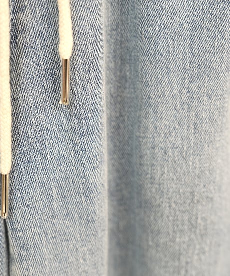 【Liren別注低身長size】　Side tuck linen wide denim pants  ラスト2点❗️