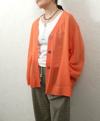 Sheer soft flare knit cardigan