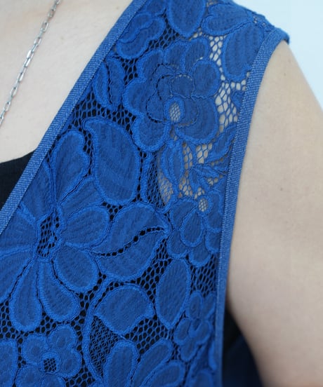 Side slit race combi tunic【ラスト1点】