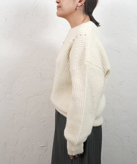 Wool knit【Whiteラスト2点】
