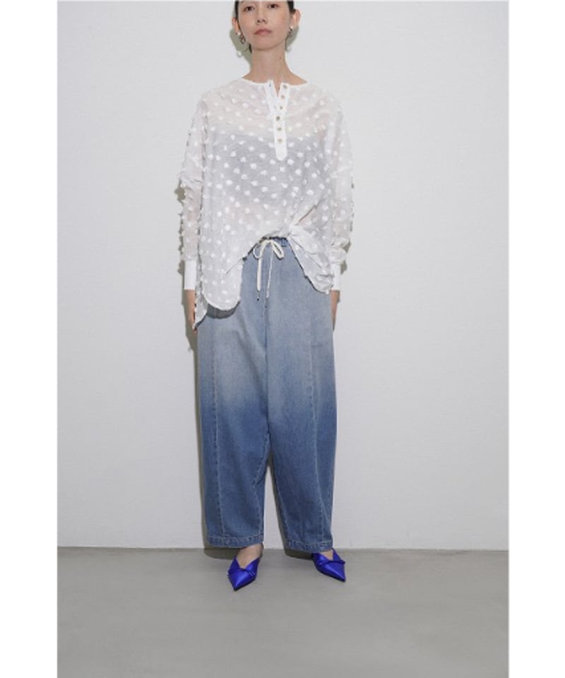 最終お値下げ⭐︎The toe Wimbledon Jacket blue CYAN tokyo】 ご予約 グラデーションBIGバルーンデニム | select